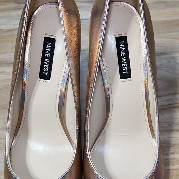 🔸️NIB Nine West Rose Gold Tatiana 3 High Heel Pumps Size 8.5 - Picture 8 of 12
